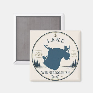 Lake Winnibigoshish Vacation Home Decor & Souvenir Magnet