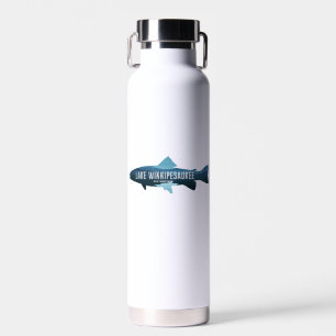 Lake Winnipesaukee New Hampshire Fish Water Bottle