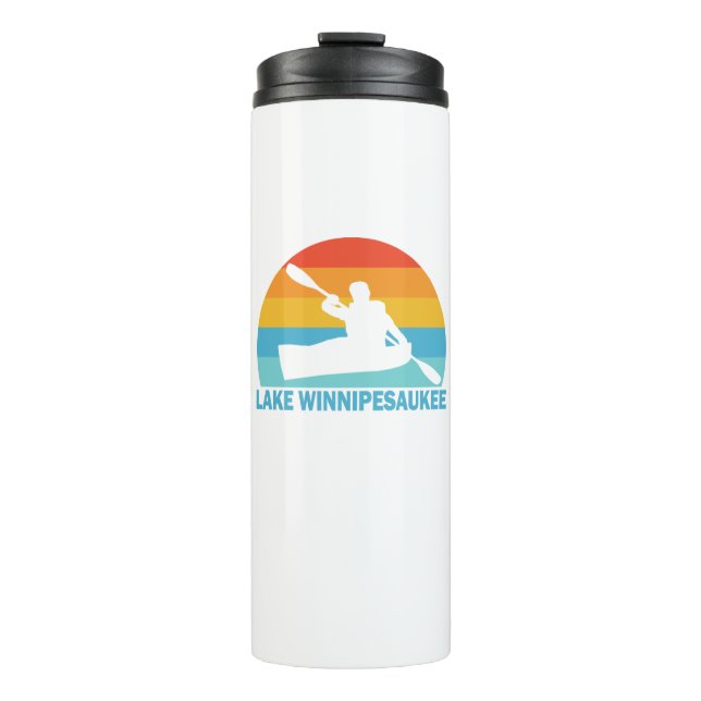 Lake Winnipesaukee New Hampshire Kayak Thermal Tumbler (Front)
