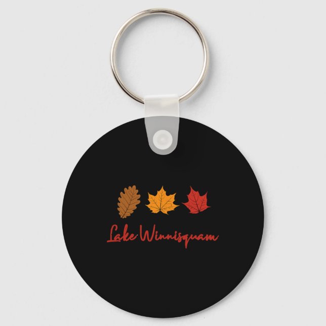 Lake Winnisquam Fall Foliage Autumn Leaf Ing Oak M Key Ring (Front)