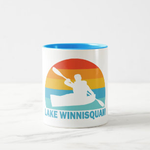 Lake Winnisquam New Hampshire Kayak Two-Tone Coffee Mug