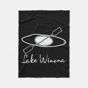 Lake Winona Kayaking Kayak Boating Sailing Rafting Fleece Blanket