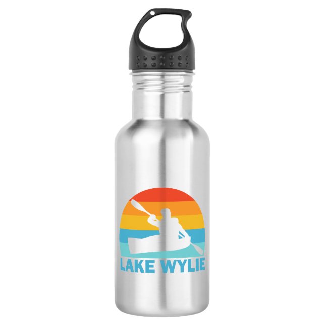 Lake Wylie North Carolina South Carolina Kayak 532 Ml Water Bottle (Front)