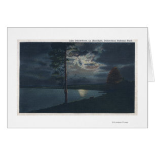 Lake Yellowstone, WYView of Lake by Moonlight