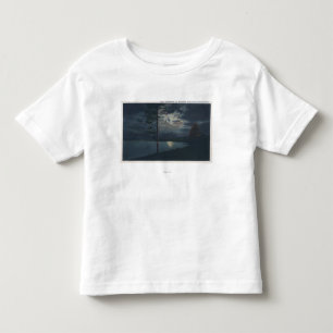 Lake Yellowstone, WYView of Lake by Moonlight Toddler T-Shirt
