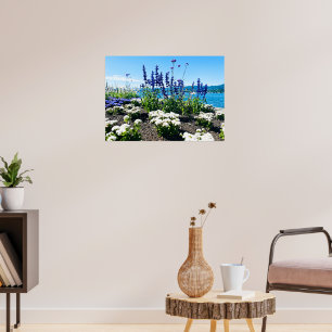 Lake Zurich Flowers Poster
