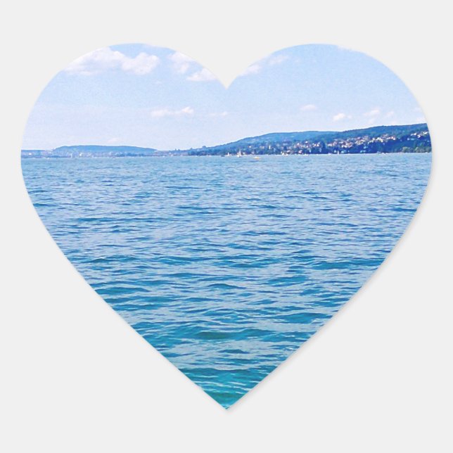 Lake Zurich Heart Sticker (Front)
