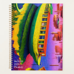 Lakehouse Boat Canvas Print Planner
