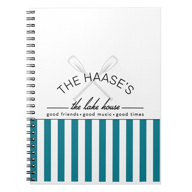 Lakehouse Lake Life Spiral Photo Notebook (Front)