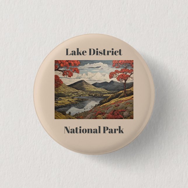 Lakeland Scene Customized 3 Cm Round Badge (Front)