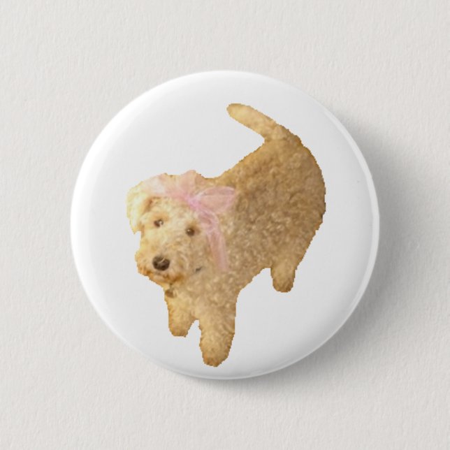 Lakeland Terrier 6 Cm Round Badge (Front)