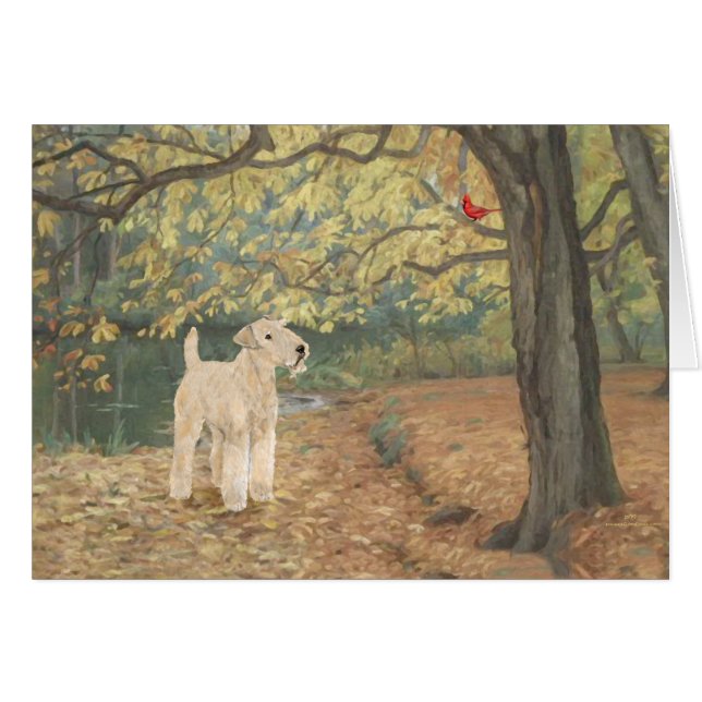 Lakeland Terrier Birdwatching (Front Horizontal)