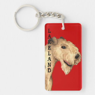 Lakeland Terrier Colour Block Key Ring