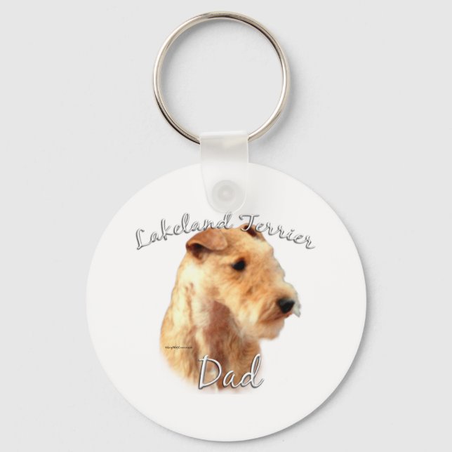 Lakeland Terrier Dad 2 Key Ring (Front)