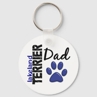 Lakeland Terrier Dad 2 Key Ring