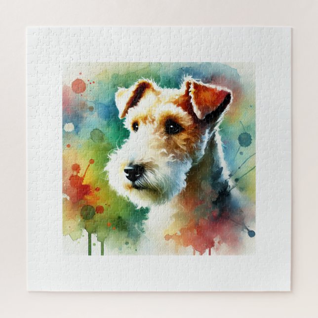 Lakeland Terrier Dog 190624AREF116 - Watercolor Jigsaw Puzzle (Vertical)