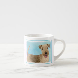 Lakeland Terrier Painting - Cute Original Dog Art Espresso Cup