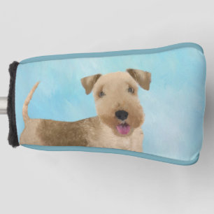 Lakeland Terrier Painting - Cute Original Dog Art Golf Head Cover