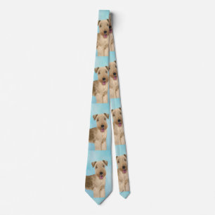 Lakeland Terrier Painting - Cute Original Dog Art Tie