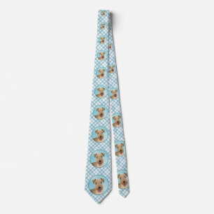 Lakeland Terrier Painting - Cute Original Dog Art Tie