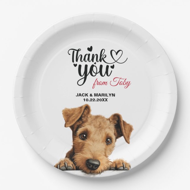 Lakeland Terrier Paper Plate (Front)