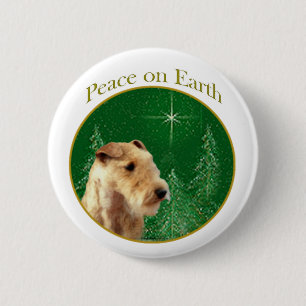 Lakeland Terrier Peace 6 Cm Round Badge