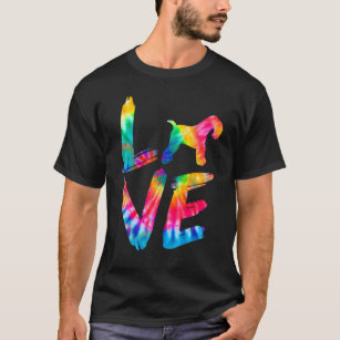 Lakeland Terrier Tie Dye Love Dog Mum Dad T-Shirt
