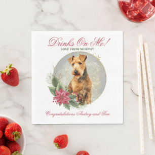 Lakeland Terrier Wedding Napkins With Dogs Photo