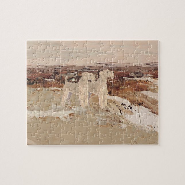 Lakeland Terriers November Days Jigsaw Puzzle (Horizontal)