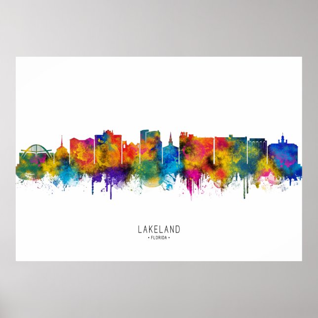 Lakeland USA Skyline Poster (Front)