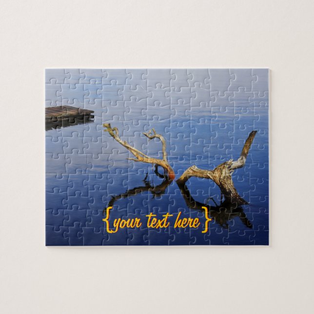Lakes Edge Abstract Tranquillity Jigsaw Puzzle (Horizontal)