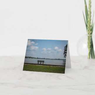 Lakeside Bench Thank You Card