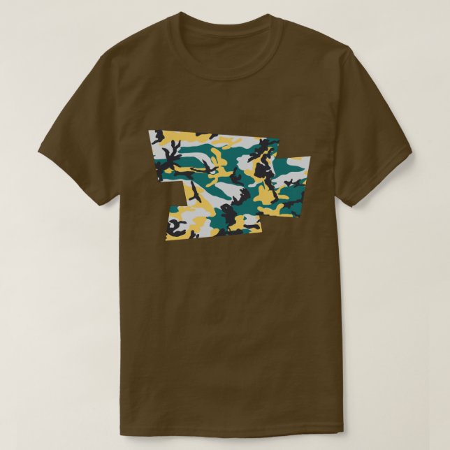 Lakeside Camo Pattern Blown Pixel T-Shirt (Design Front)