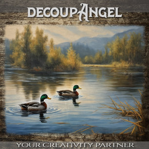 Lakeside Ducks - Decoupage - Tissue Paper