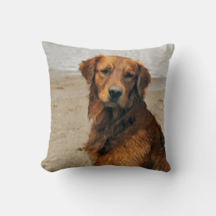 Lakeside Golden Retriever Art Gifts Cushion