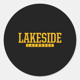 Lakeside High School Lacrosse  Classic Round Sticker
