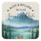 Lakeside Mountain Wedding Save the Date Sticker