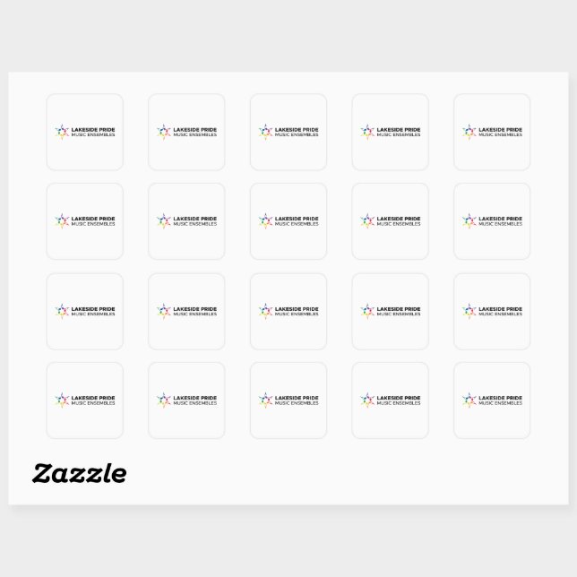 Lakeside Pride Square Stickers (Sheet)