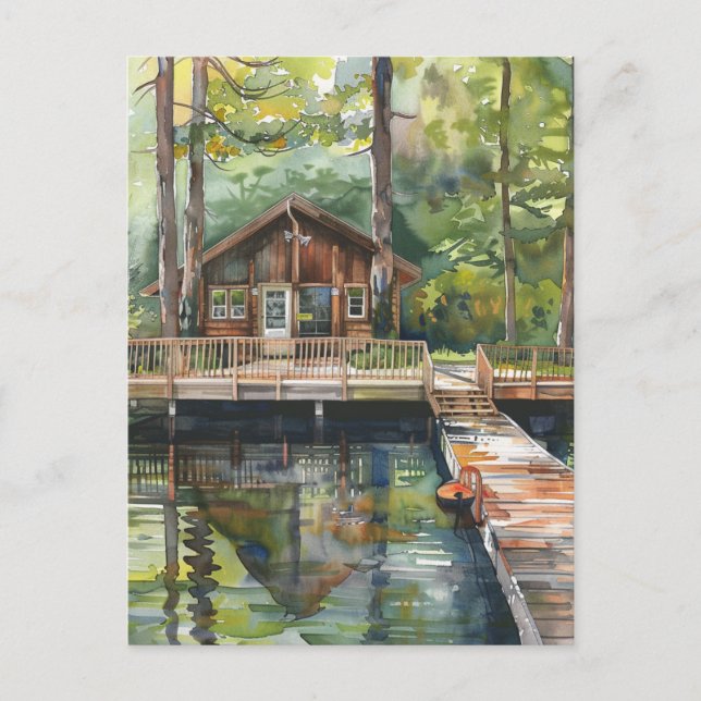 Lakeside Retreat Postcard (Front)