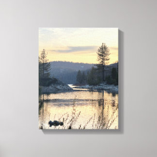 Lakeside Sunset Wall Art