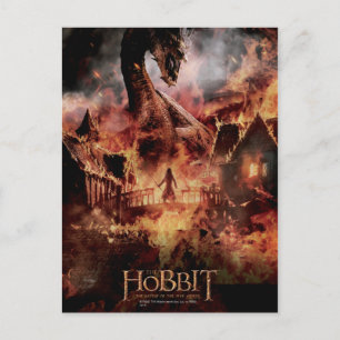 Laketown Ablaze With SMAUG™ & BARD THE BOWMAN™ Postcard