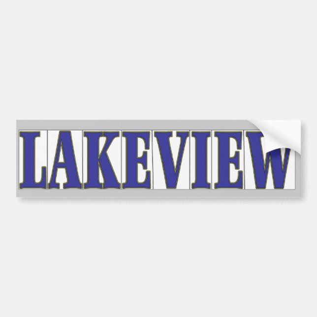 LAKEVIEW BUMPER STICKER (Front)