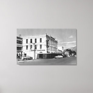 Lakeview, Oregon Main Street View Photograph #1 Canvas Print