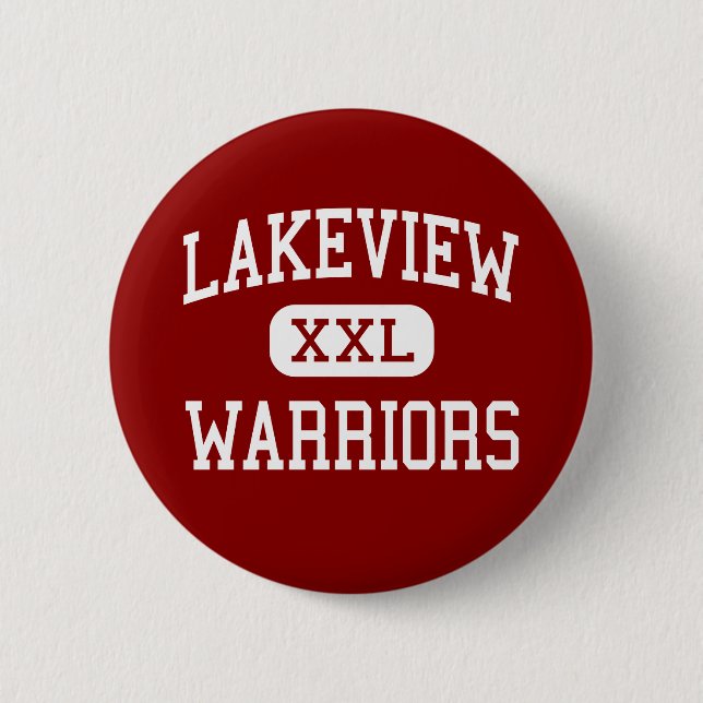 Lakeview - Warriors - Middle - Rossville Georgia 6 Cm Round Badge (Front)