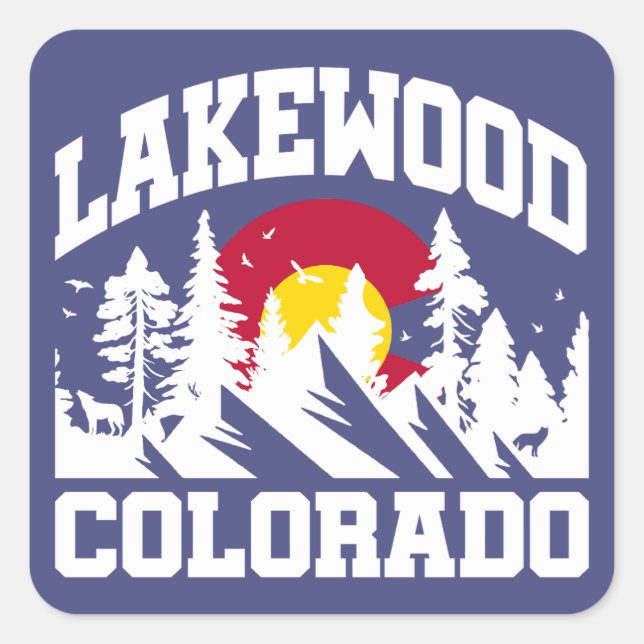 Lakewood,Colorado Square Sticker (Front)