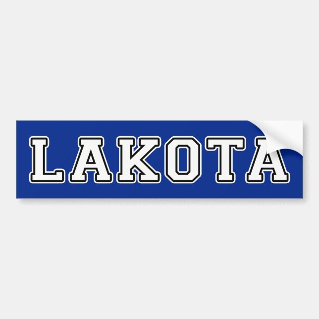 Lakota Bumper Sticker (Front)