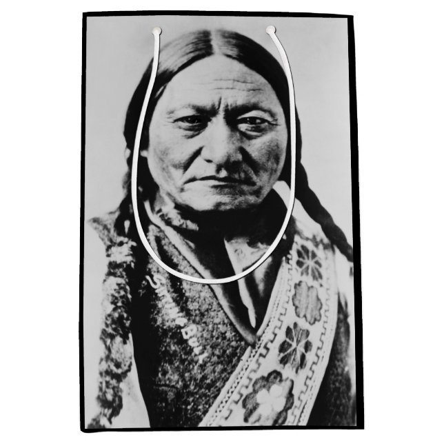 Lakota Chief Surrender: Sitting Bull Fort Buford Medium Gift Bag (Front)