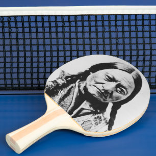 Lakota Chief Surrender: Sitting Bull Fort Buford Ping Pong Paddle