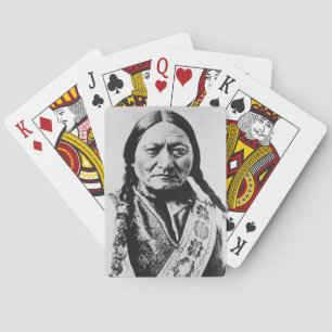 Lakota Chief Surrender: Sitting Bull Fort Buford Playing Cards