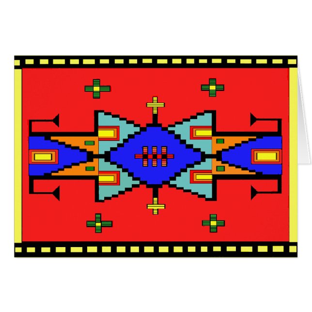 Lakota Dreams Blanket Design Card (Front Horizontal)